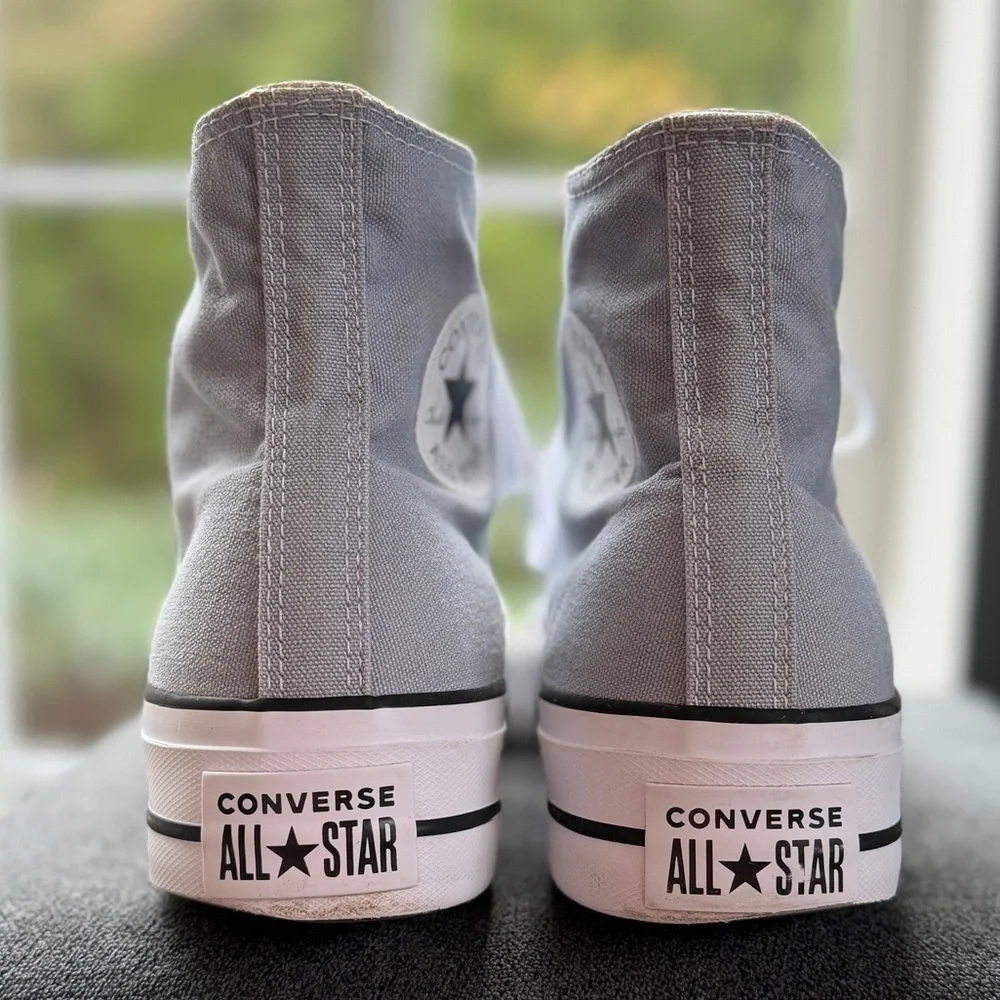 Converse Chuck Taylor Platform High Top Blue Gray Women’s 10 EU 41.5 - Picture 5 of 13